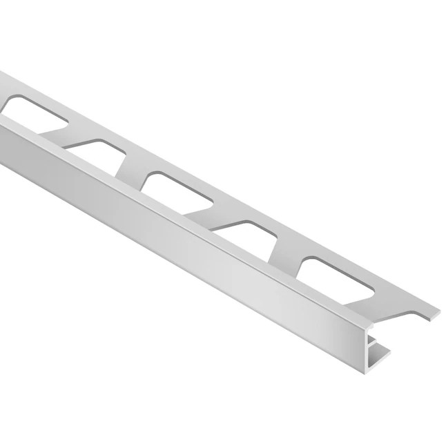 SCHLUTER SYSTEMS .375 IN. W X 98.5 IN. L BRUSHED NICKEL ANODIZED ALUMINUM MODEL #A100ATGB